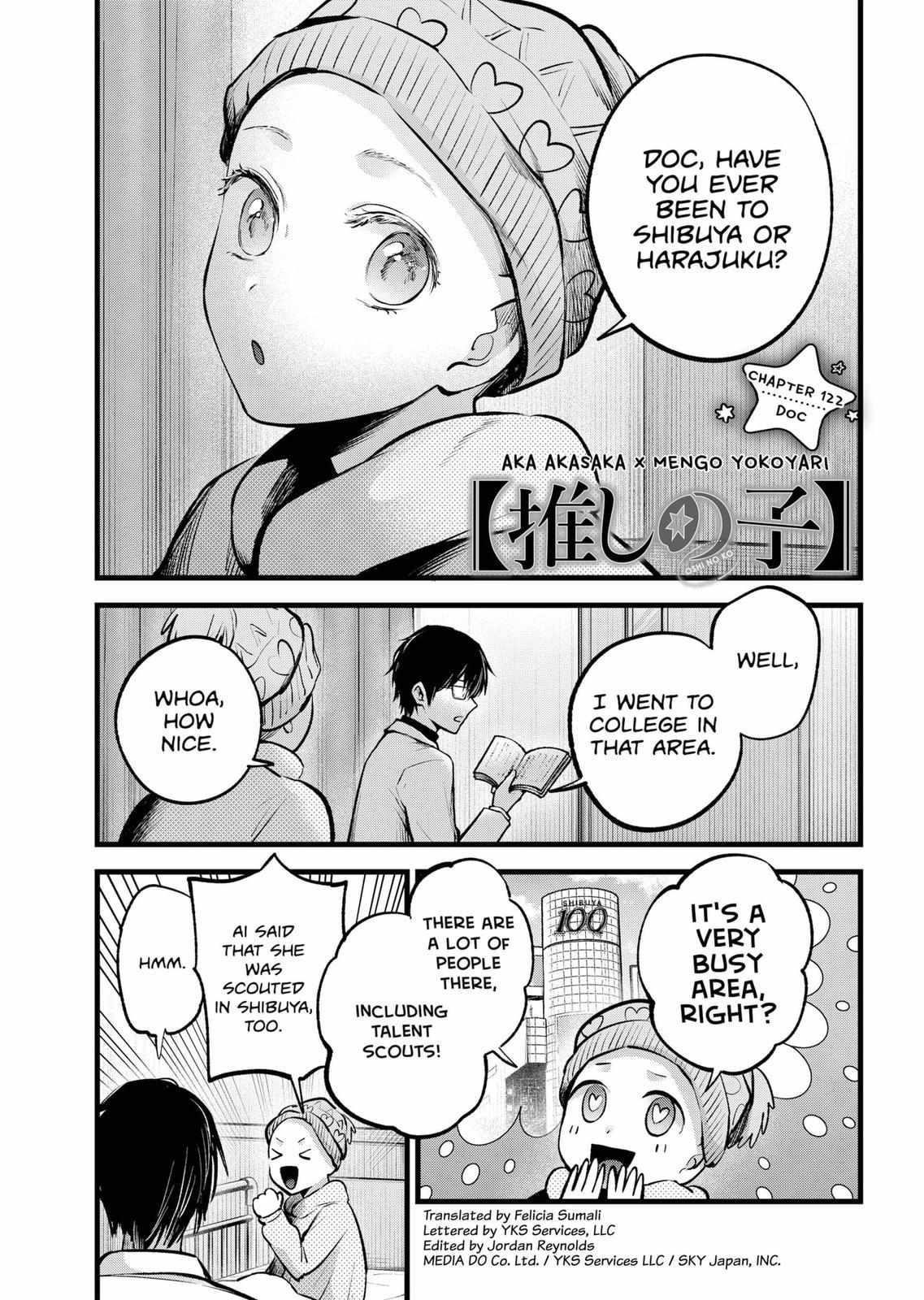 Oshi no Ko (My Star) Manga Chapter 122 page 1 - Doc