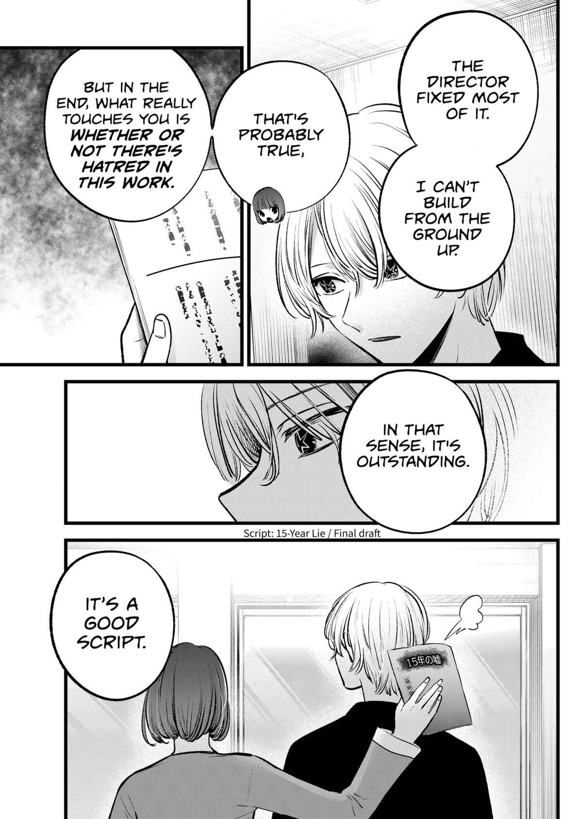 Oshi no Ko (My Star) Manga Chapter 128 page 13 - Script Reading