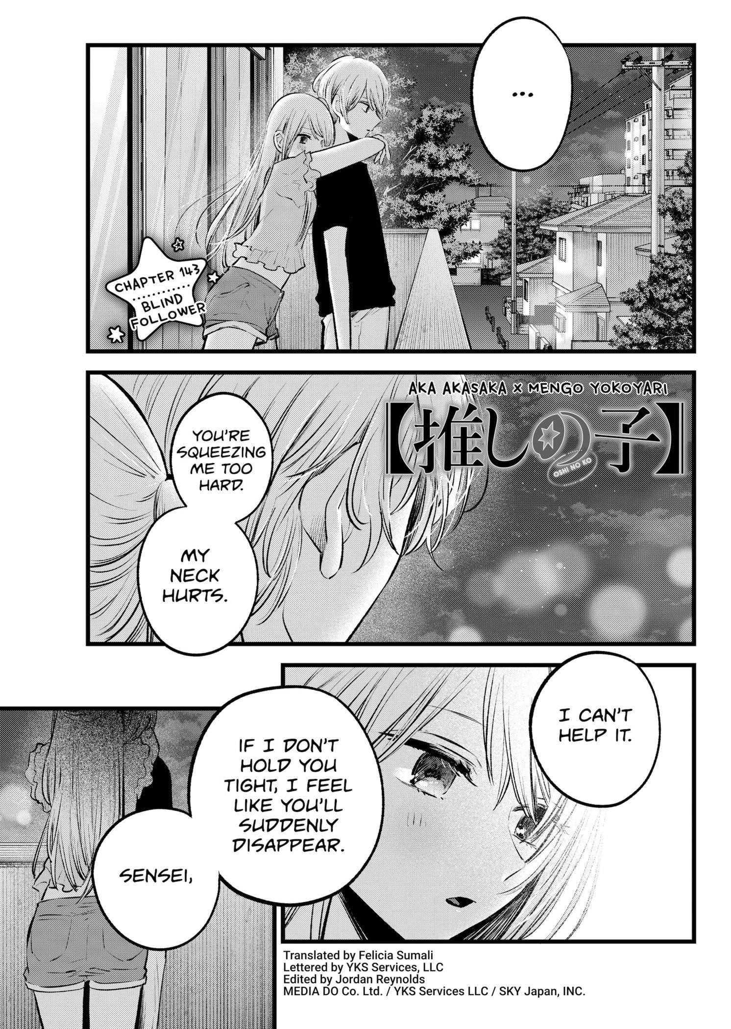 Oshi no Ko (My Star) Manga Chapter 143 page 1 - Blind Follower