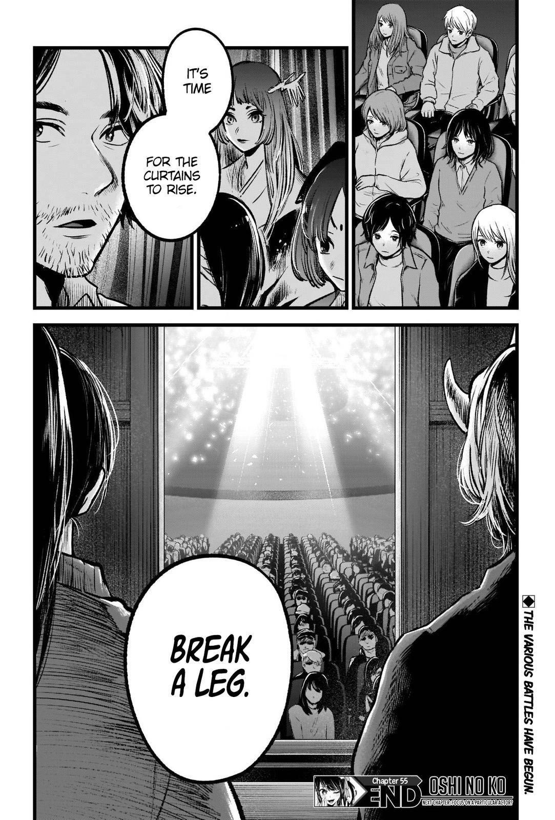 Oshi no Ko (My Star) Manga Chapter 55 page 18 - The Curtain Rises